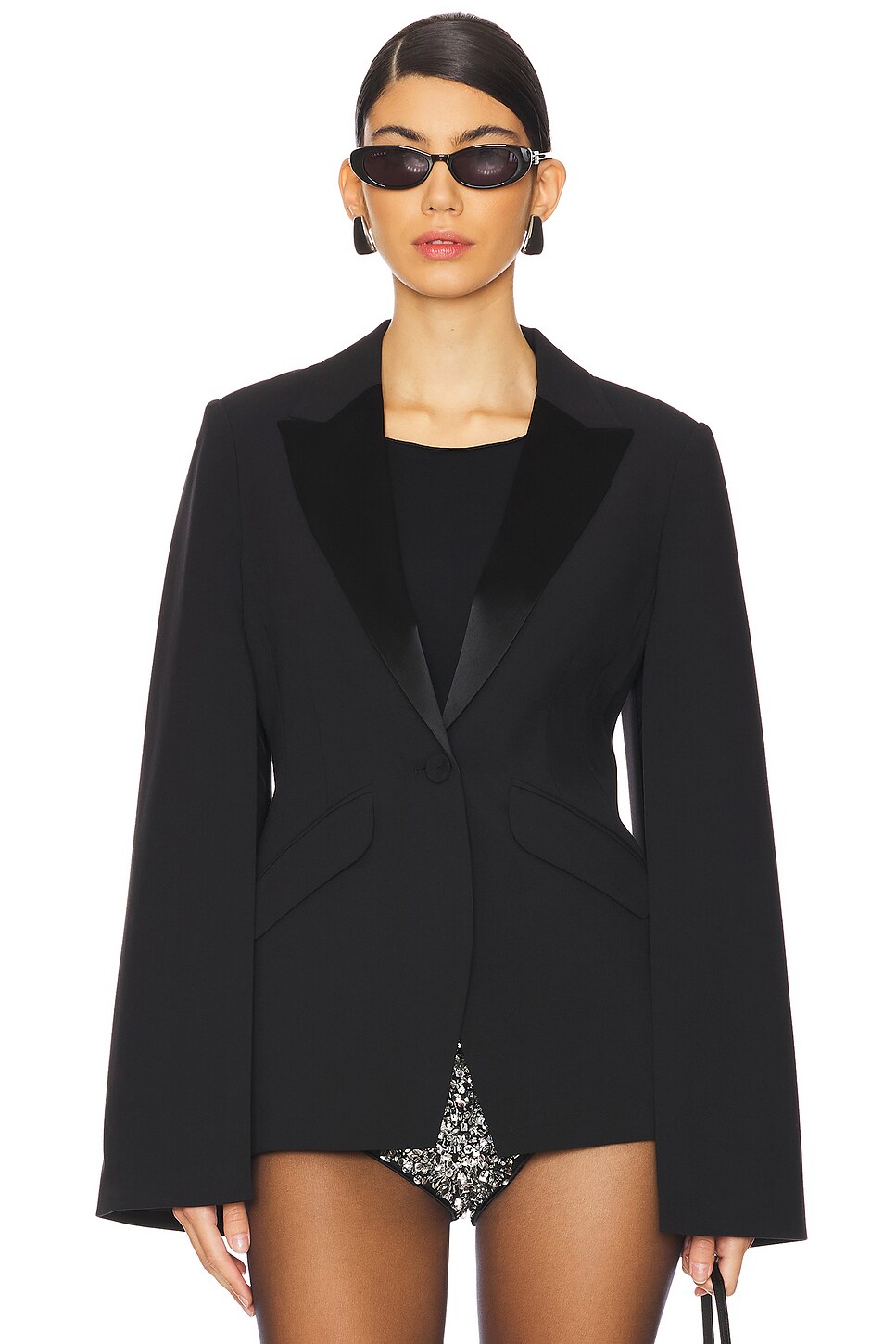 Favorite Daughter The Bad Reputation Blazer in Black