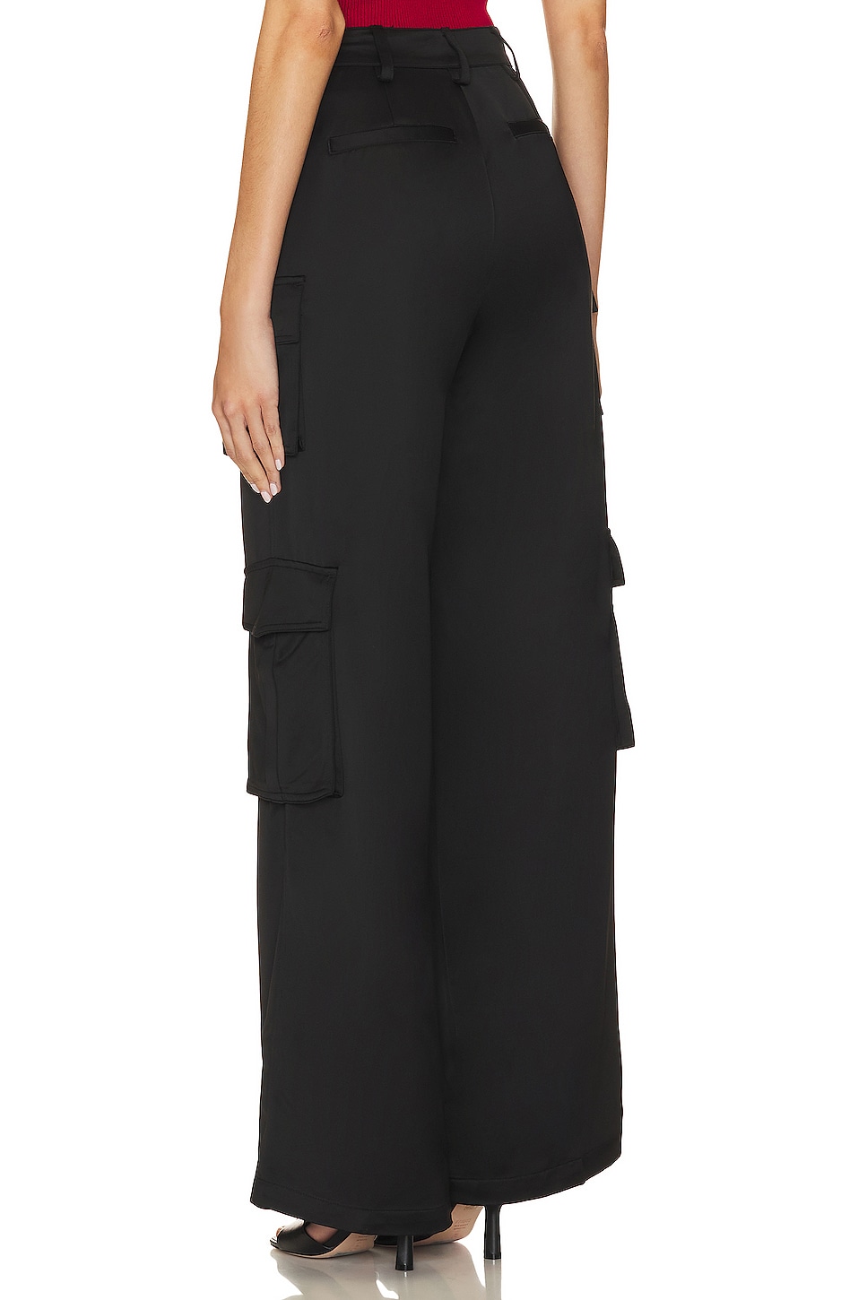 Favorite Daughter Satin Cargo Pant thumbnail