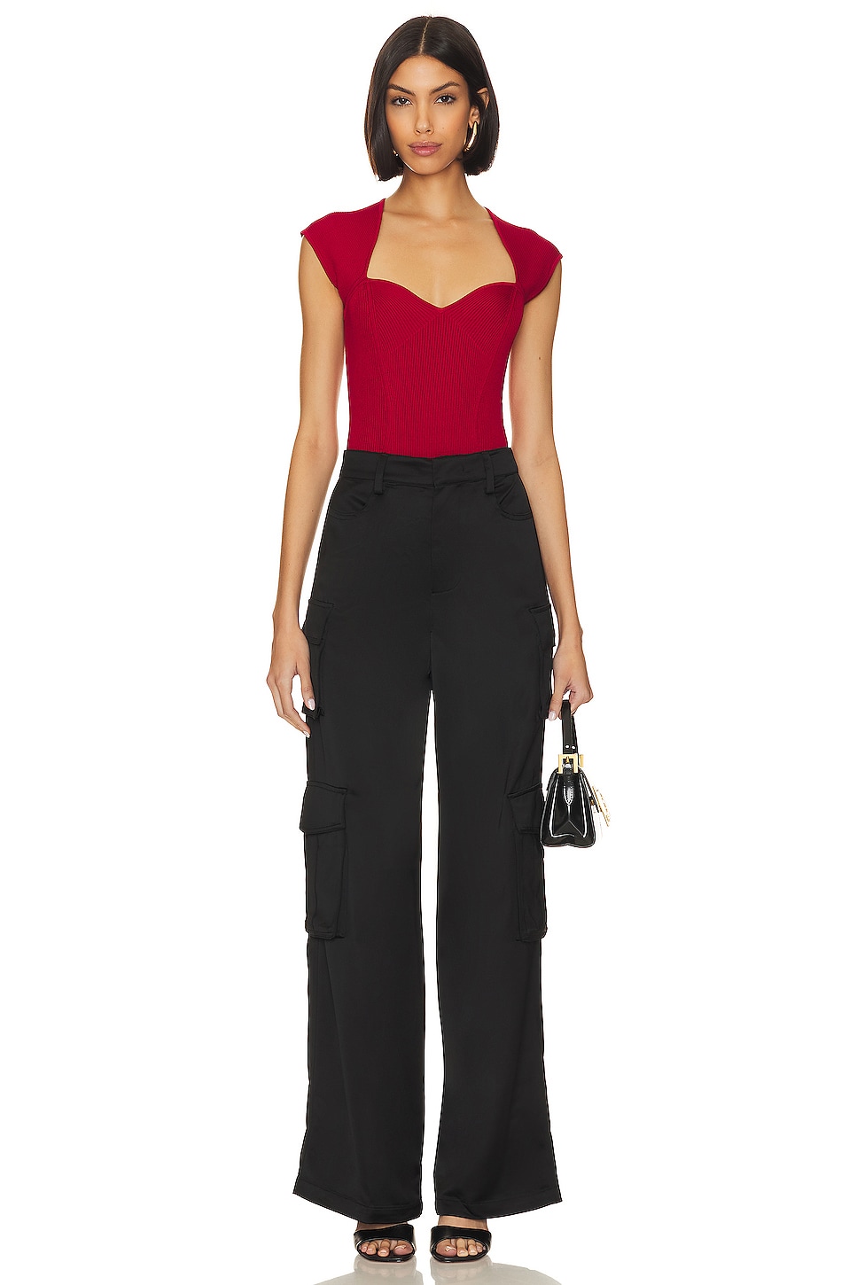 Favorite Daughter Satin Cargo Pant thumbnail