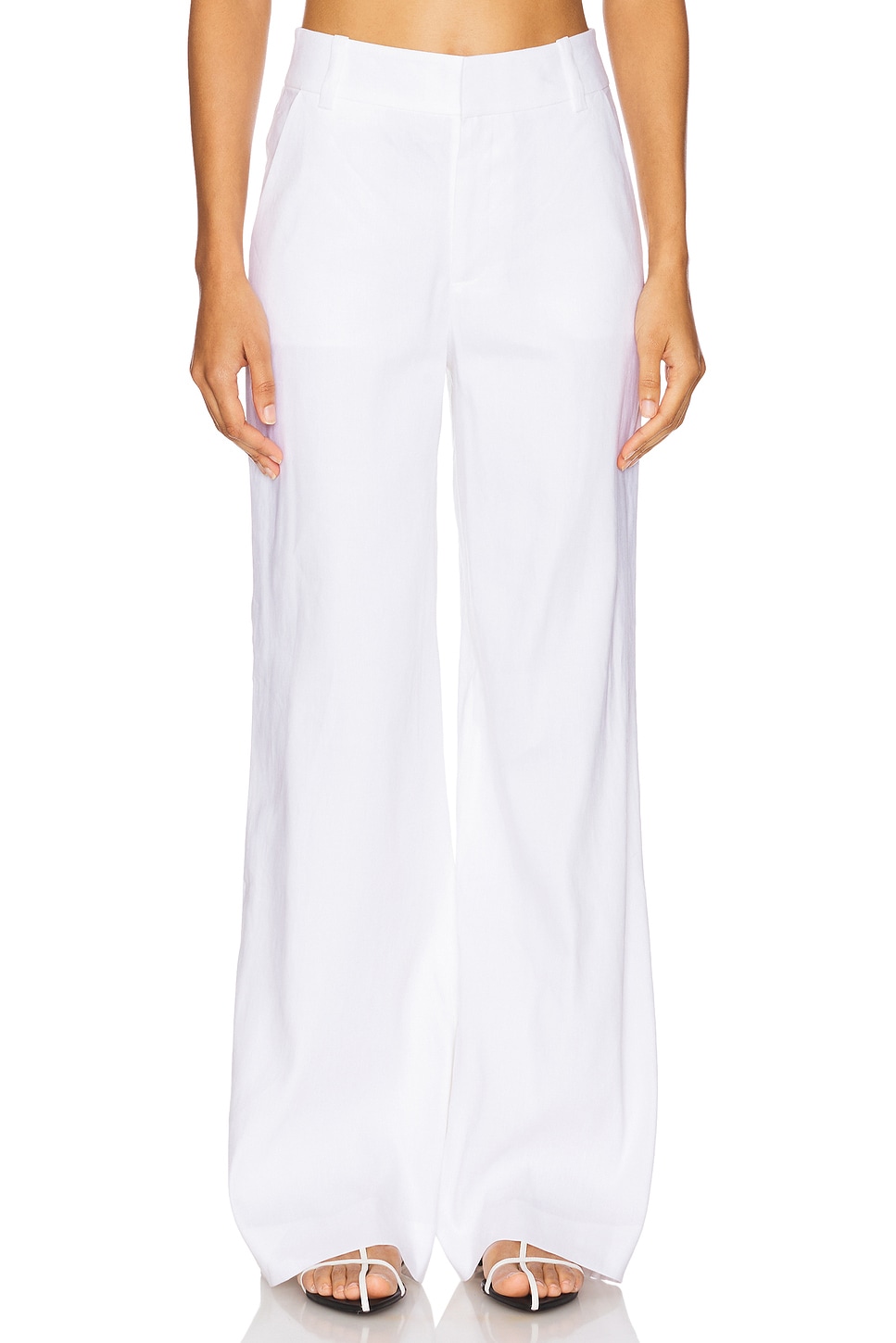 Favorite Daughter The Jones Linen Wide Leg Pant in Bright