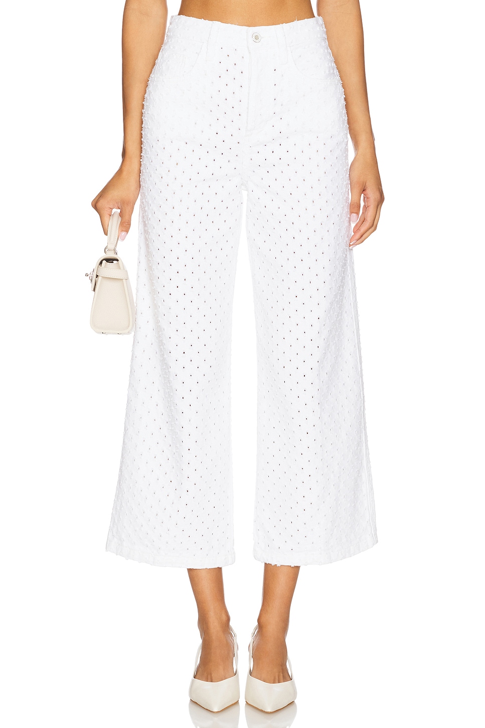 The Masha Super High Rise Wide Leg Crop Pant - Thumbnail 1
