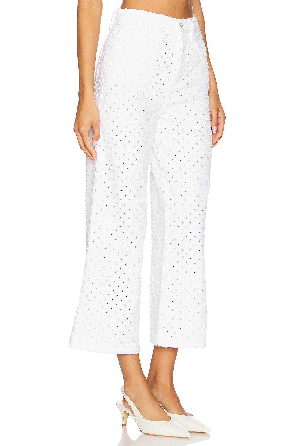 The Masha Super High Rise Wide Leg Crop Pant - Thumbnail 2