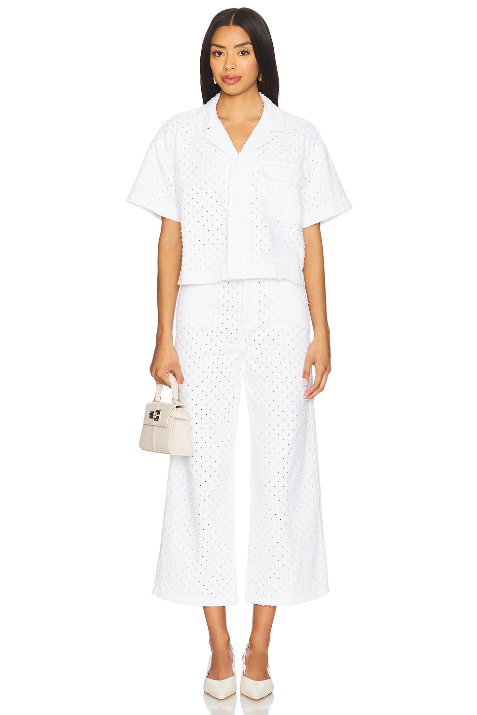 The Masha Super High Rise Wide Leg Crop Pant - Thumbnail 5