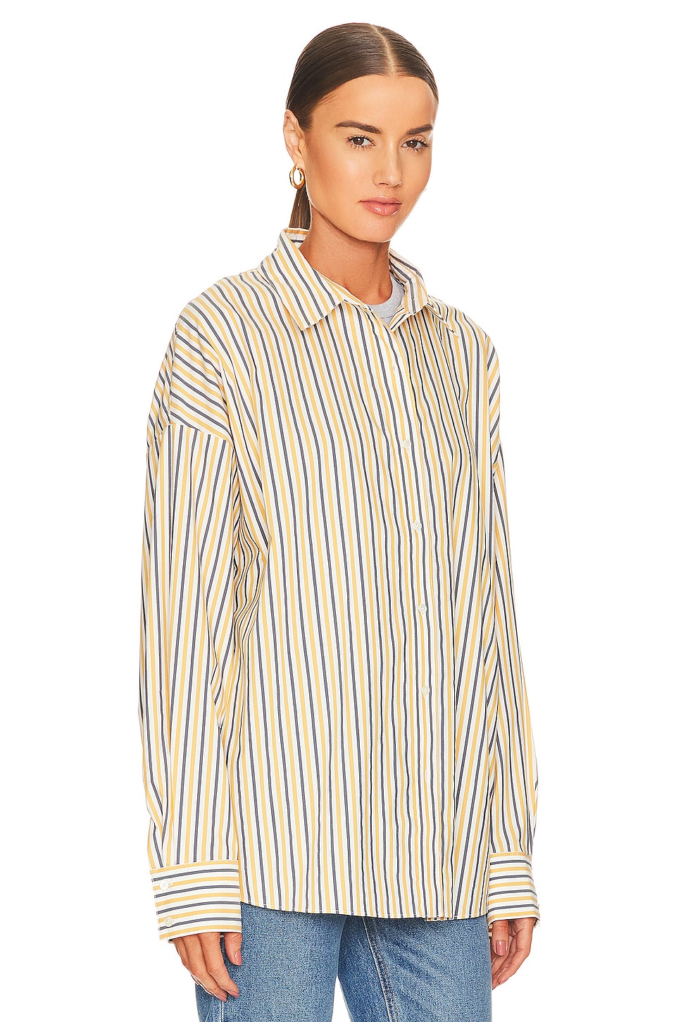 Favorite Daughter Ex Boyfriend Shirt in Yellow Multi