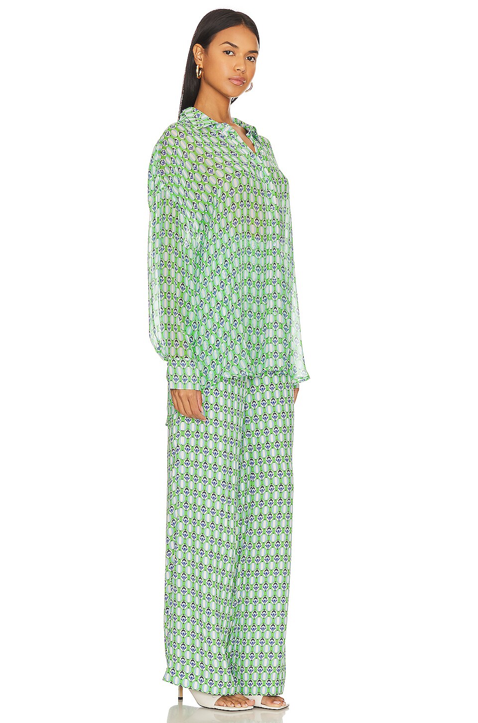Favorite Daughter The Friday Shirt in Retro Mosaic Print