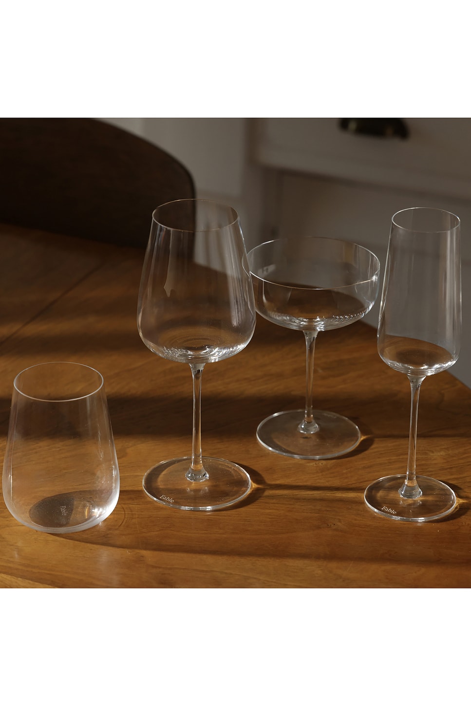 Fable Stemless Wine Glasses Pro in Clear | REVOLVE
