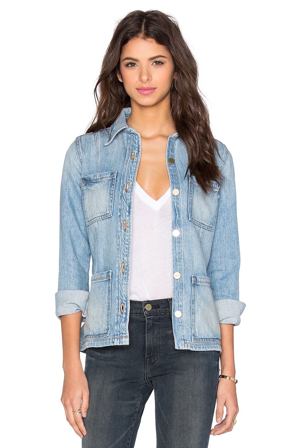 Frame Denim Le Patch Pocket Jacket In Rangley Revolve