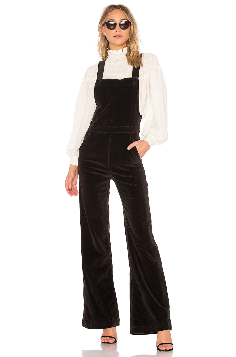 frame velvet jumpsuit