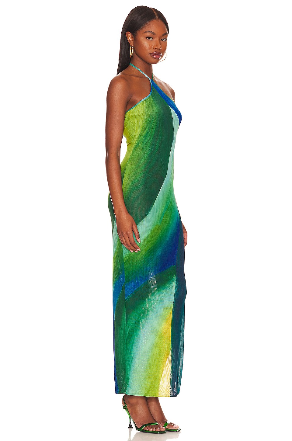 Farai London x REVOLVE Saira Dress in Emerald Ocean