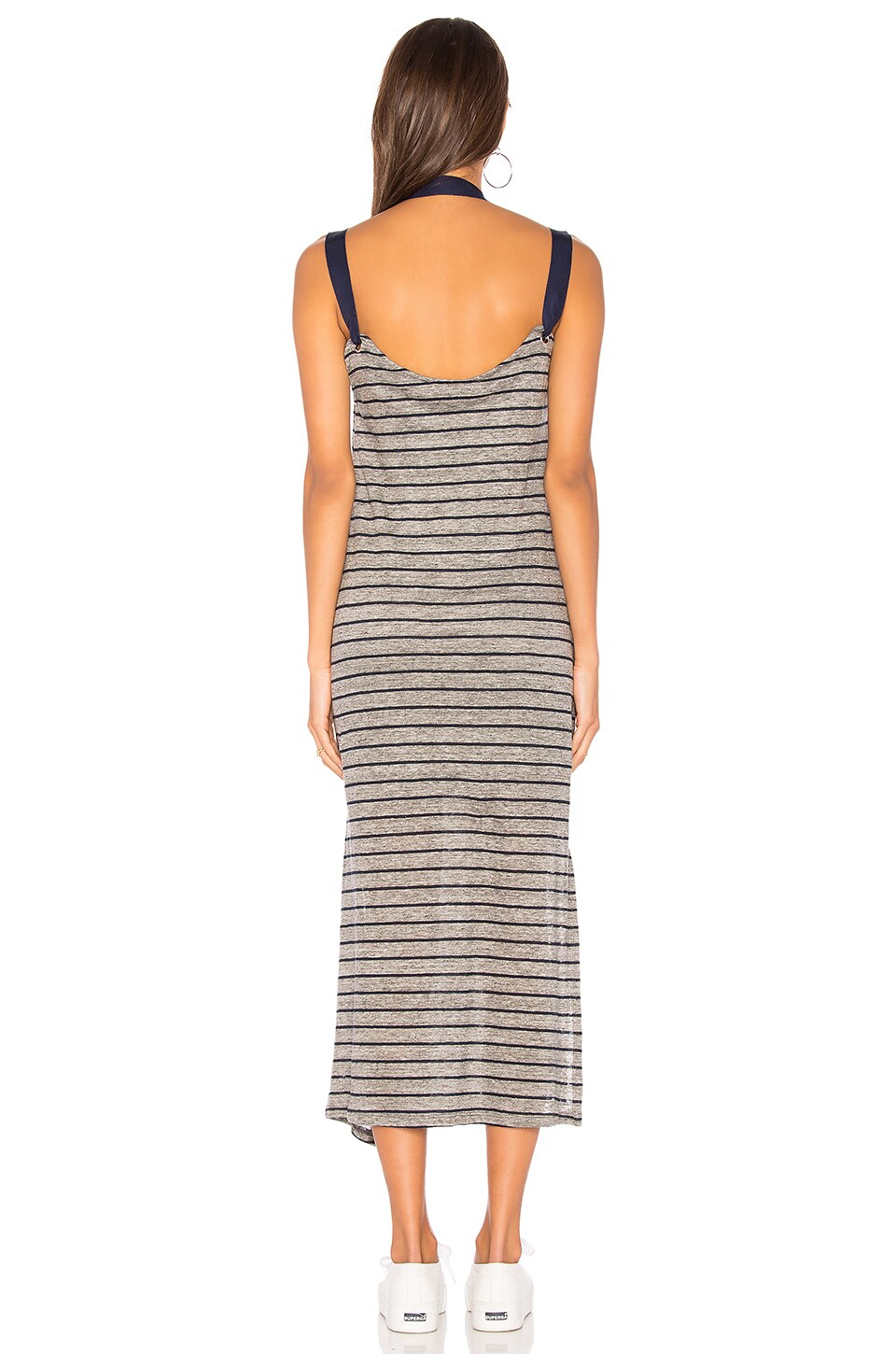 FEEL THE PIECE Neptune Striped Dress in Heather Grey-Navy Stripe | ModeSens