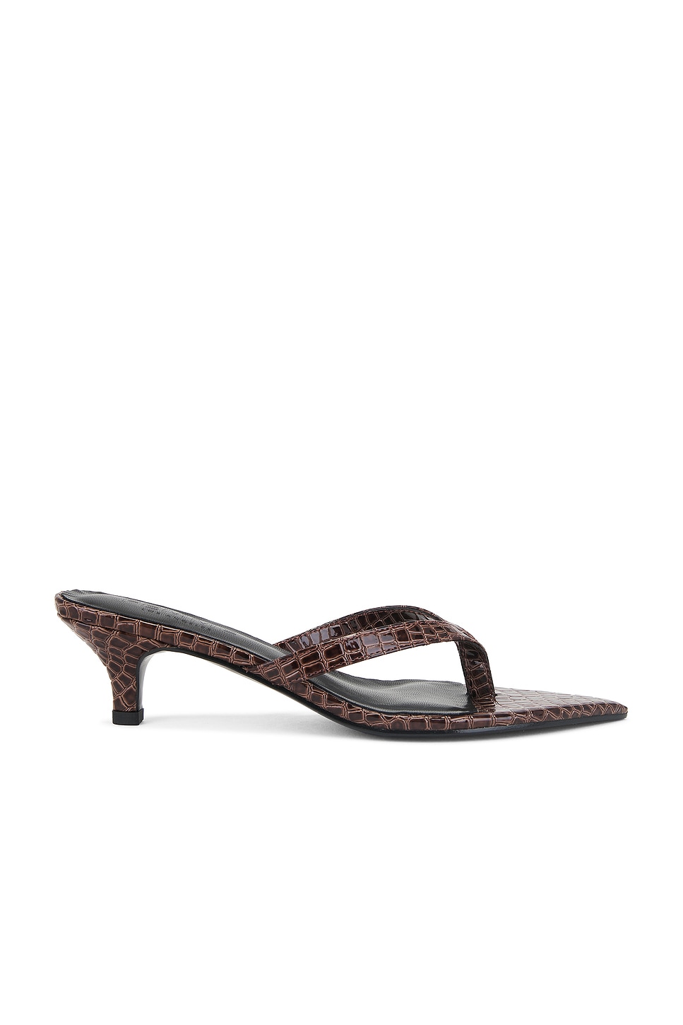 LW SHEARLING THONG SLIPPER IN BRICK