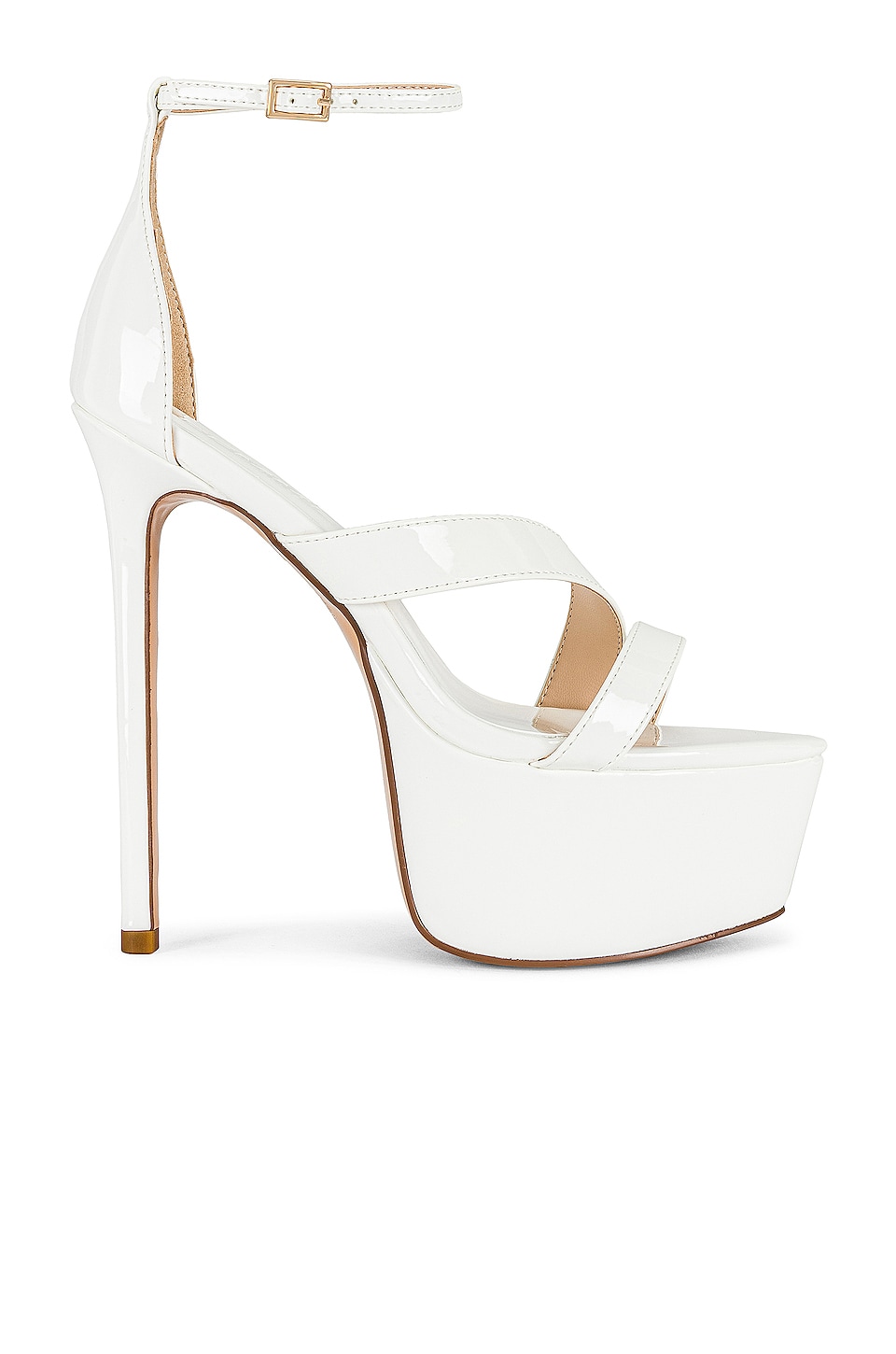 FEMME LA P Platform Sandal in White | REVOLVE