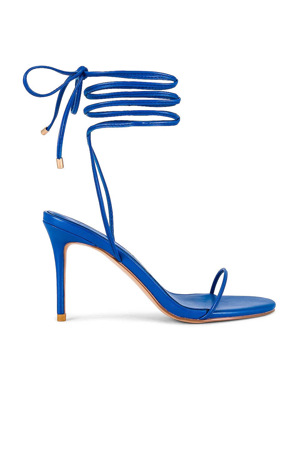 Royal blue lace up heels