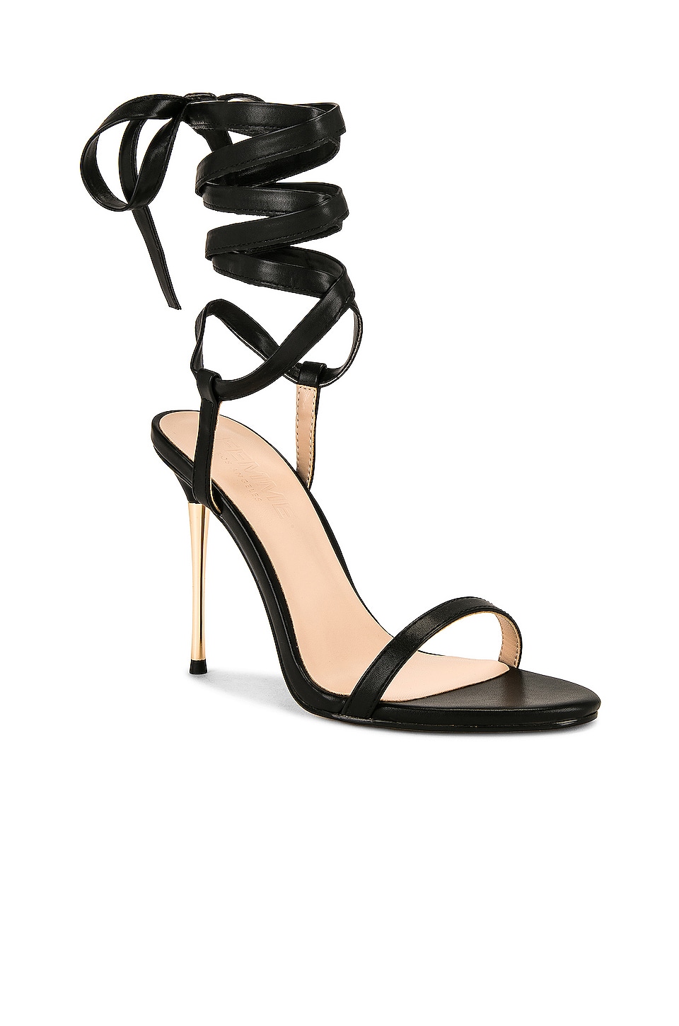 FEMME LA Athena Lace Up Sandal in Black