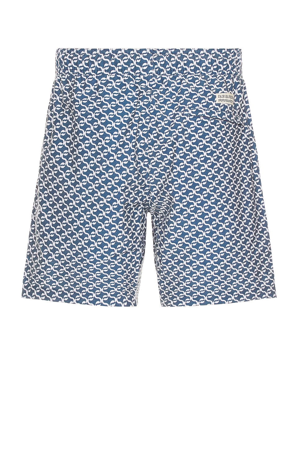 Fair Harbor the Bayberry Swim Shorts in Navy Geo