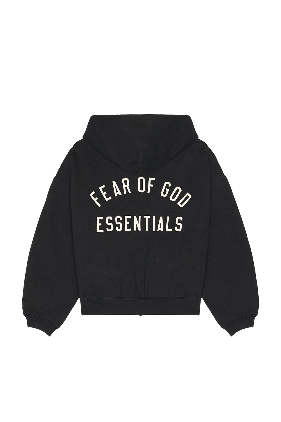 Fear of God ESSENTIALS Kids Classic Full Zip Hoodie in Vintage Black ...