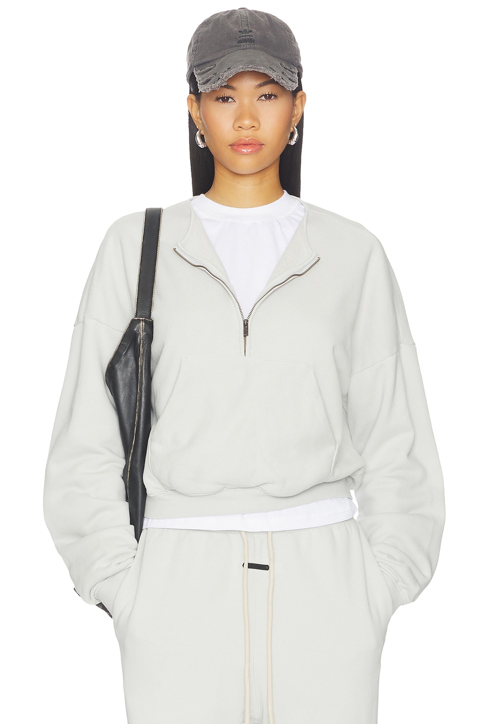 Relaxed Half Zip Sweater