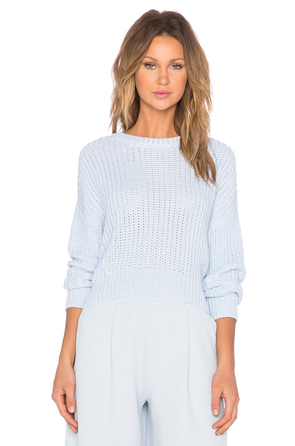 powder blue sweater dress