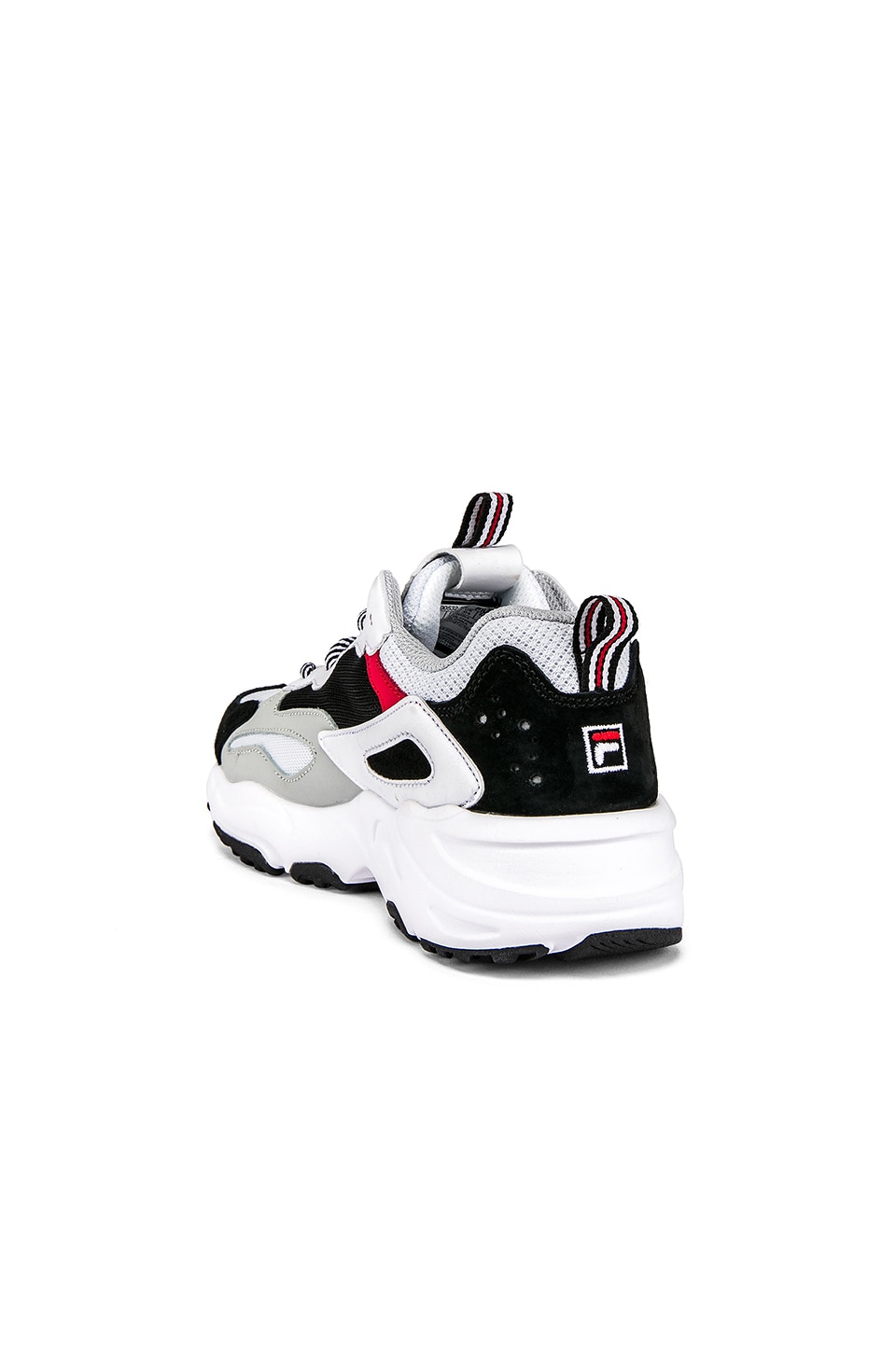 Fila Ray Tracer Sneaker in White, Navy & Red | REVOLVE