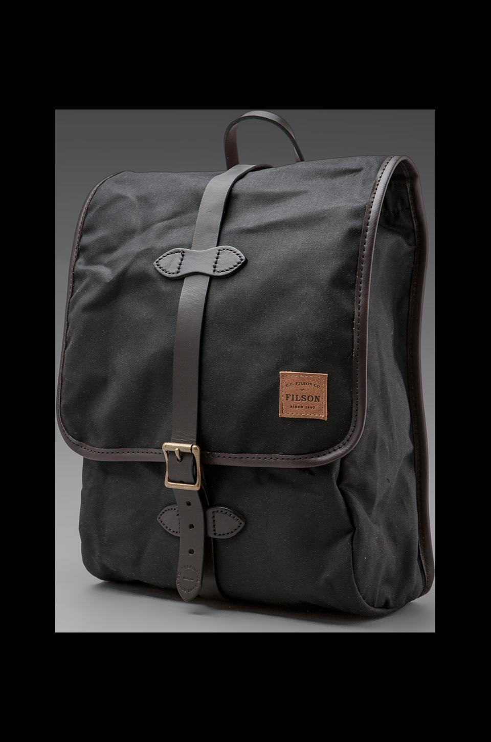 filson black backpack