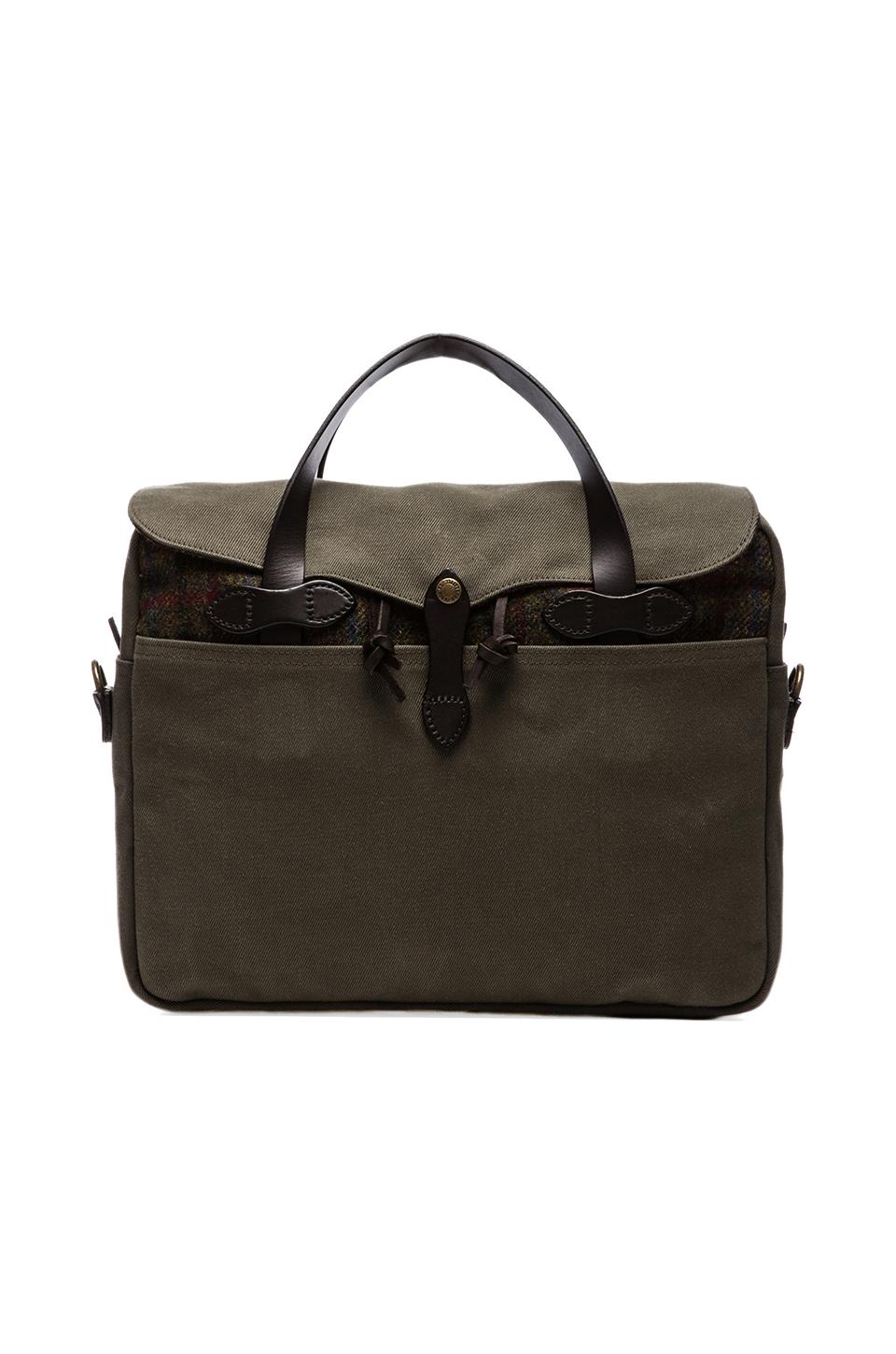 Filson Twill & Tweed Original Breifcase en Vert Loutre