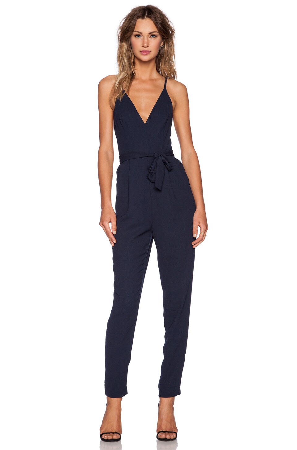 Finders Keepers Here We Go Jumpsuit in Navy | REVOLVE
