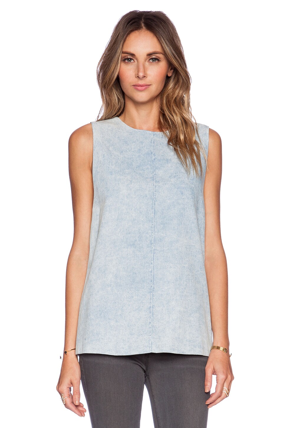 Finders Keepers Lucid Dreams Top in Chambray