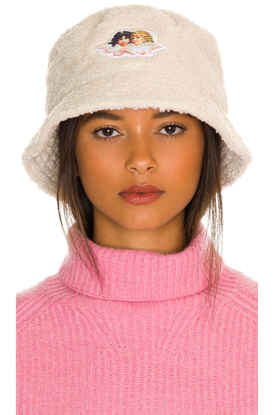 FIORUCCI Faux Fur Bucket Hat in White | REVOLVE