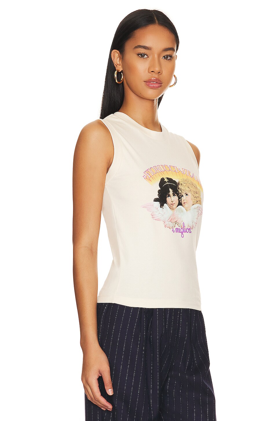 FIORUCCI Angel Tank in Off White