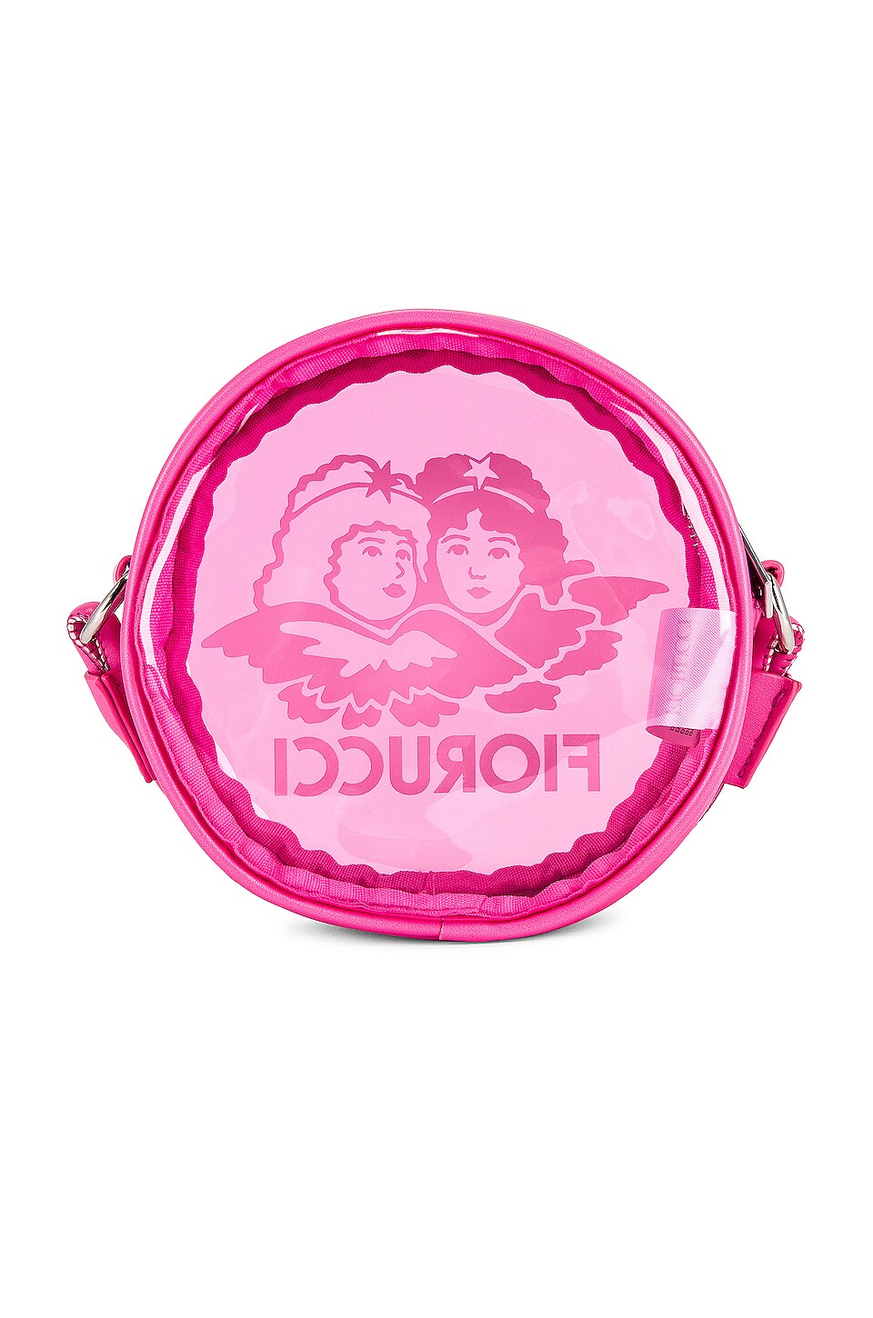 FIORUCCI Clear Angels Barrel Bag in Pink