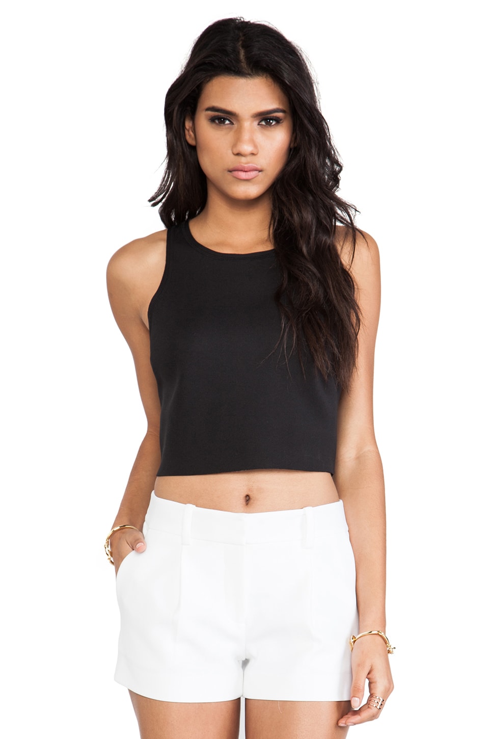 First Base Wetsuit Crop Top in Black REVOLVE