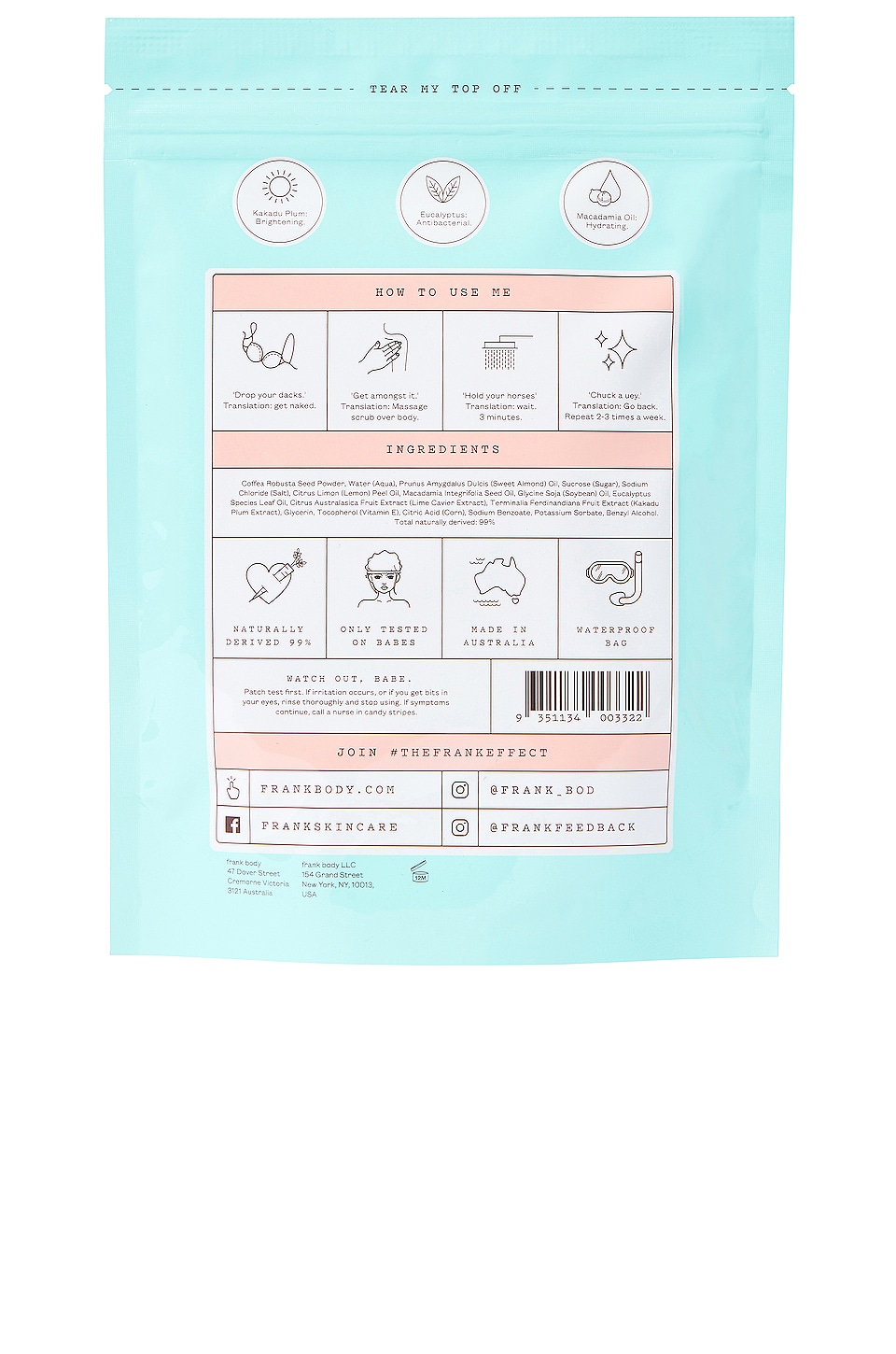 frank body A BEAUTY ボディスクラブ