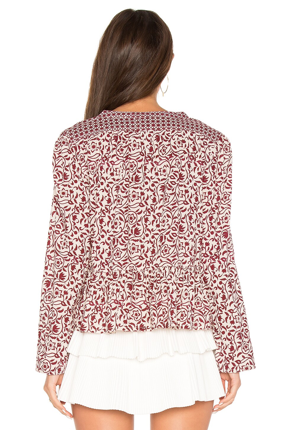 FLANNEL AUSTRALIA Montaigne Frill Top in Tawny ModeSens