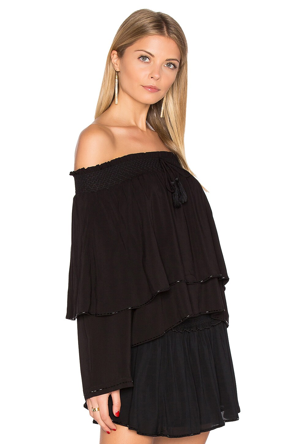 FLANNEL AUSTRALIA Paddy Top, Black ModeSens