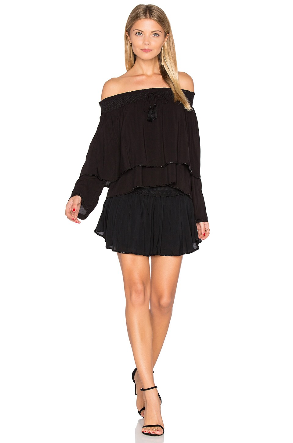 FLANNEL AUSTRALIA Paddy Top, Black ModeSens