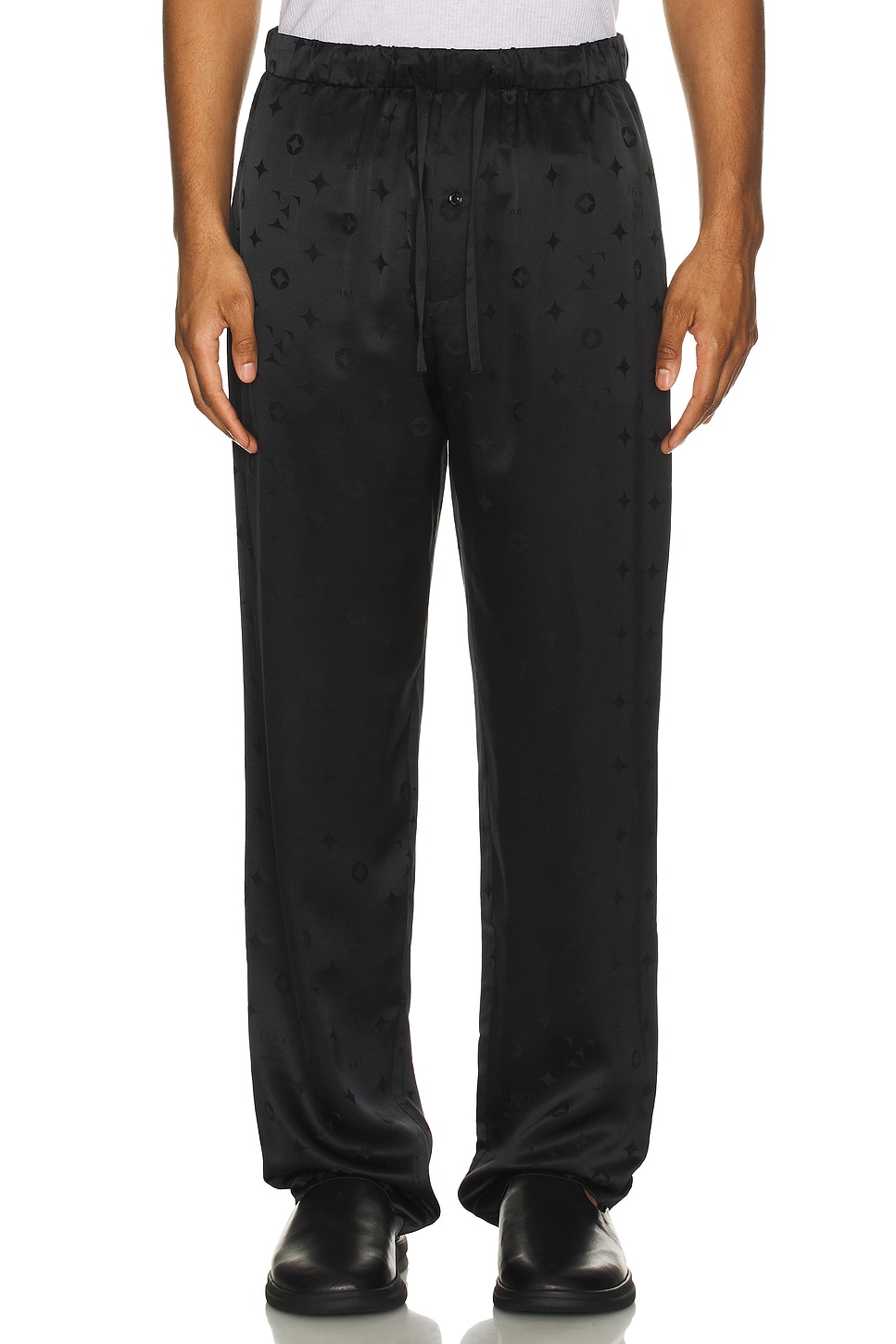 Men's Silk Jacquard PJ Pant - Thumbnail 4