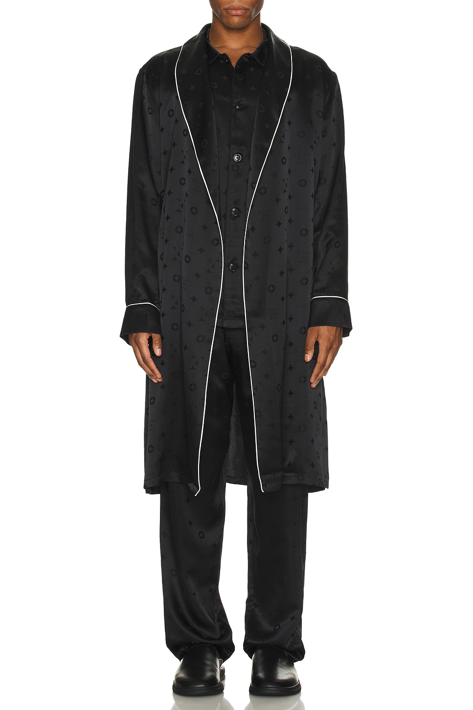 Men's Silk Jacquard PJ Pant - Thumbnail 6