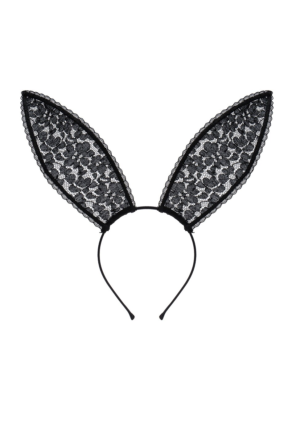 fleur du mal Lace Bunny Ears in Black