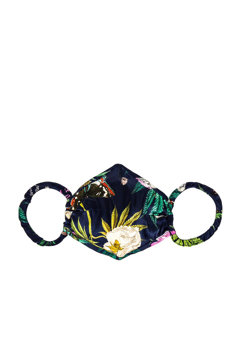 fleur du mal Silk Face Mask in Papillon Indigo