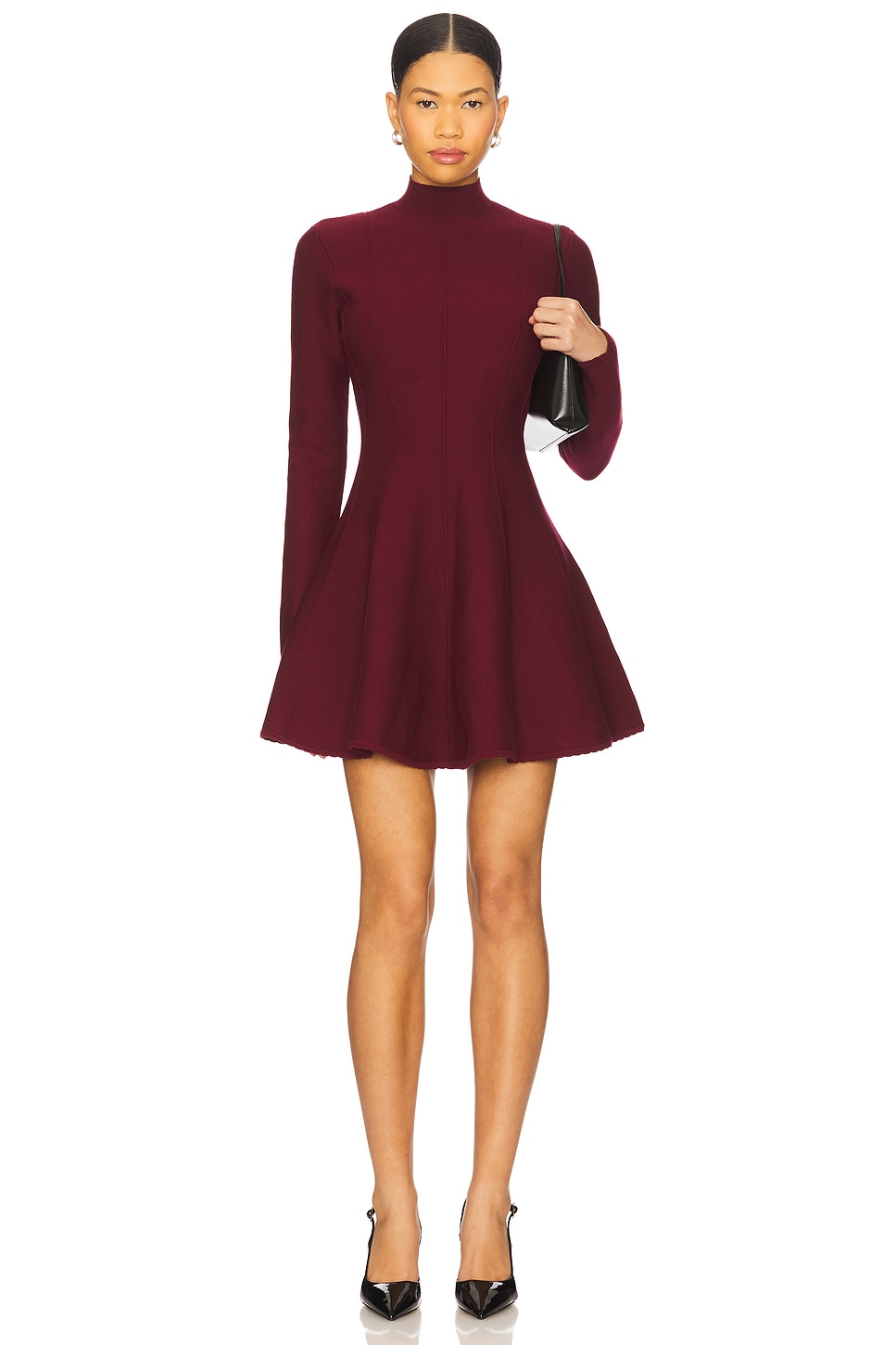 Long Sleeve Flared Corset Dress