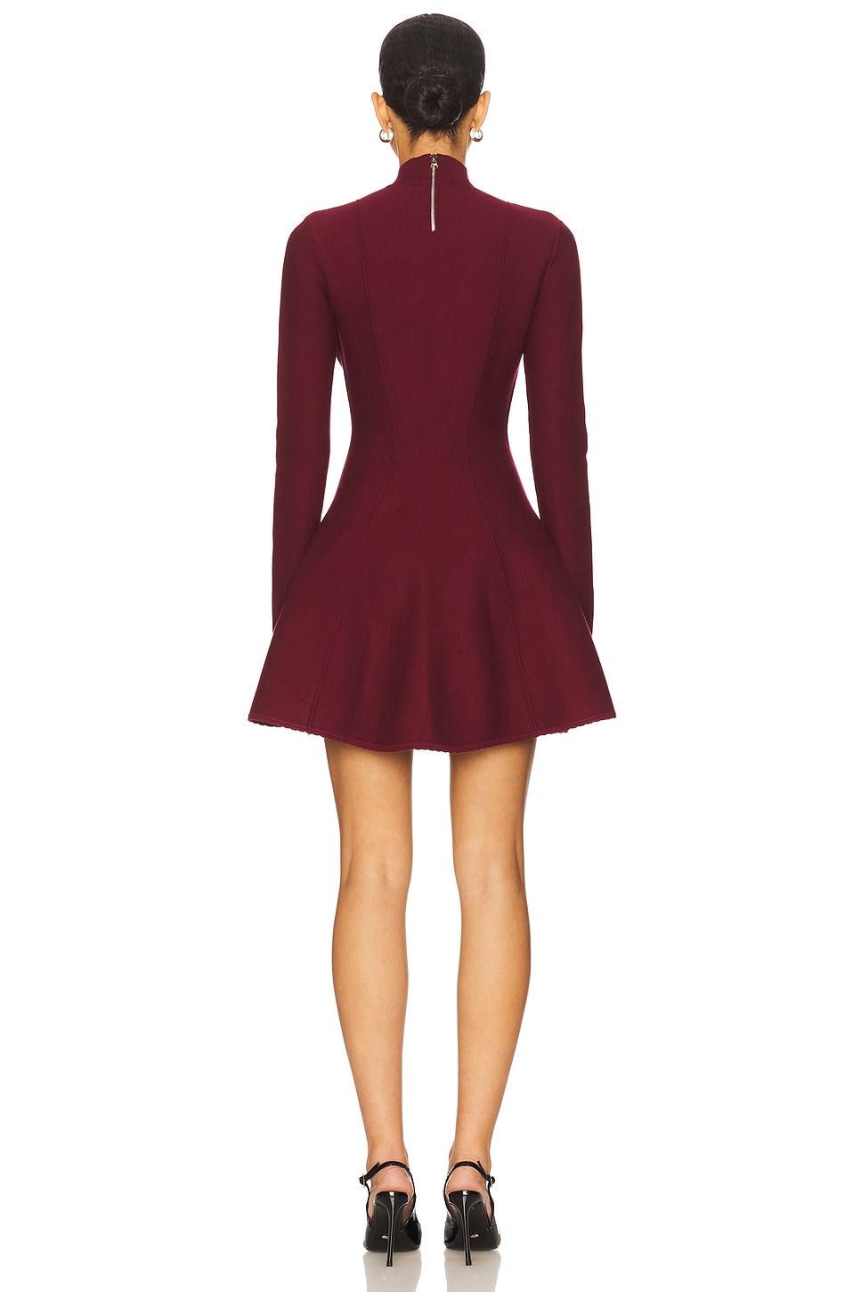 Long Sleeve Flared Corset Dress