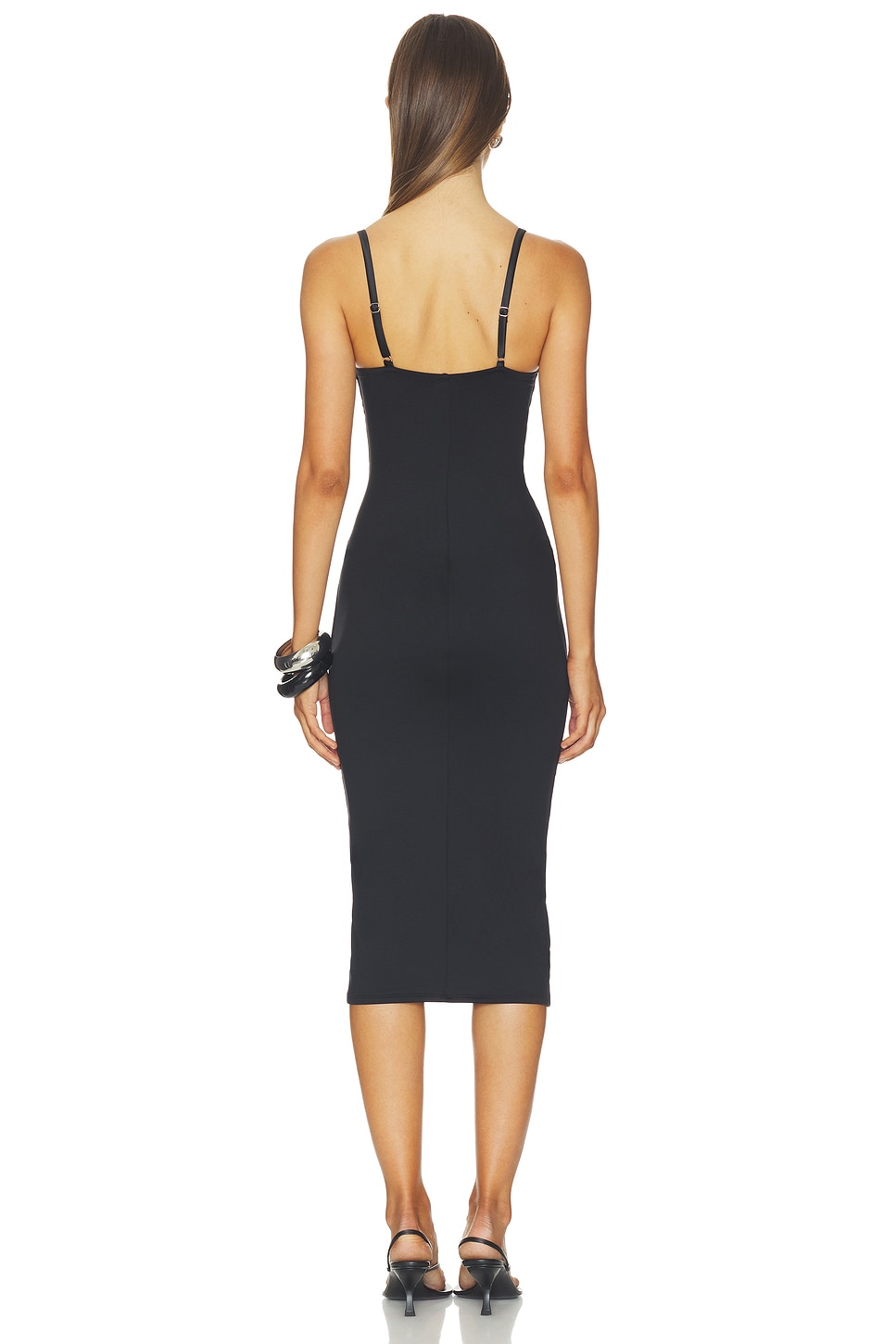 plunge bodycon midi dress Seduce U-Plunge Midi Dress
