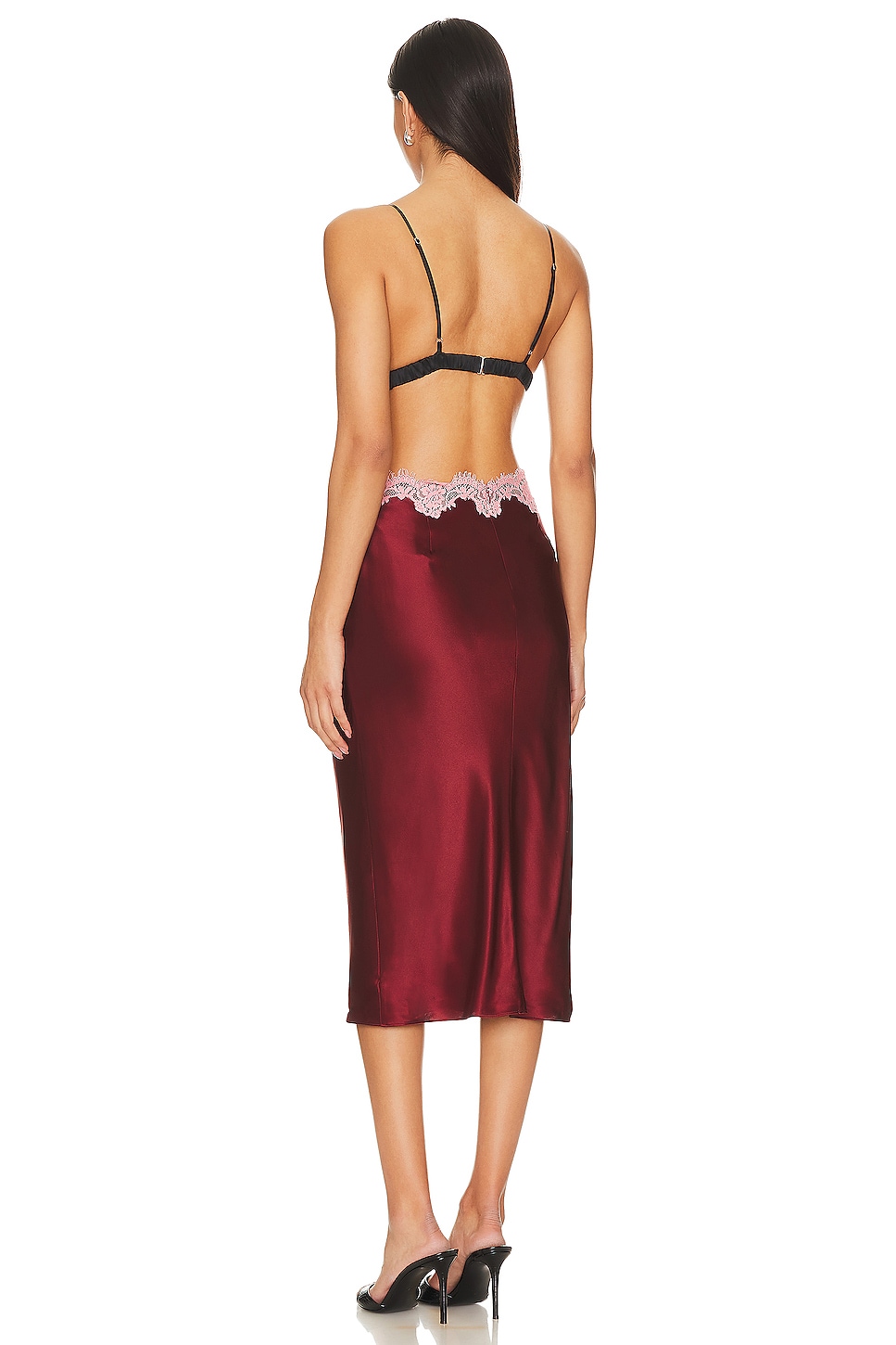 Fleur du Mal Silk And Lace Cutout Slip thumbnail