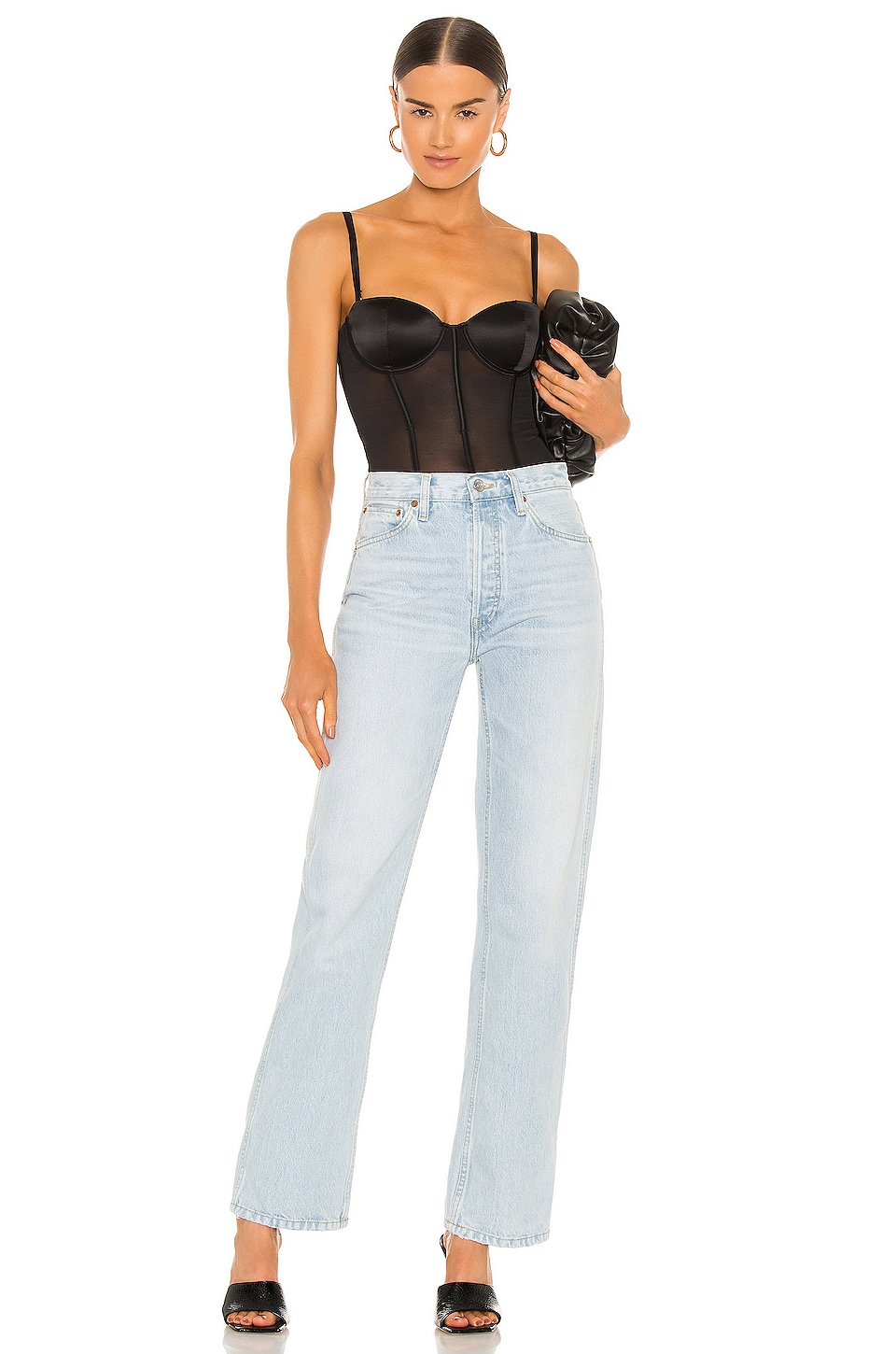 Silk and Mesh Bodysuit - Thumbnail 5