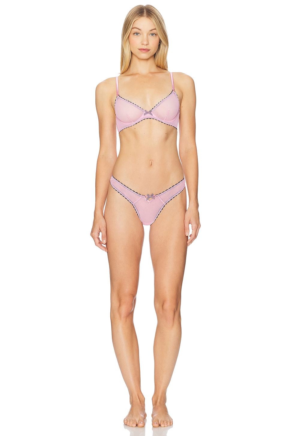 Sabrina Mesh Demi Bra - Thumbnail 4