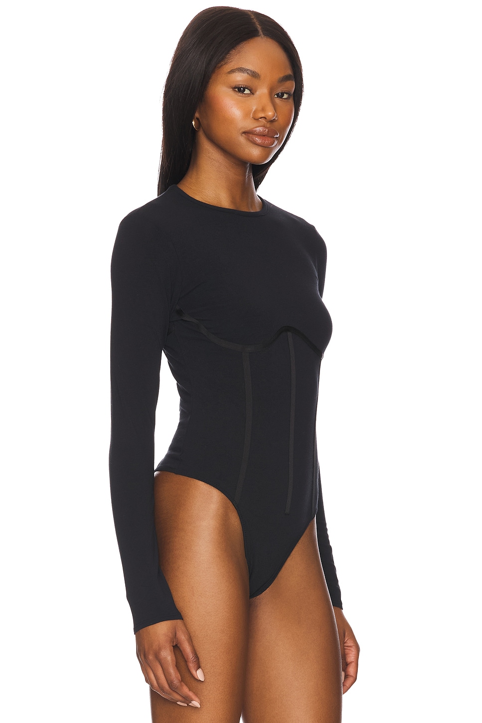 Fleur du Mal Organic Cotton Long Sleeve T-shirt Bodysuit thumbnail