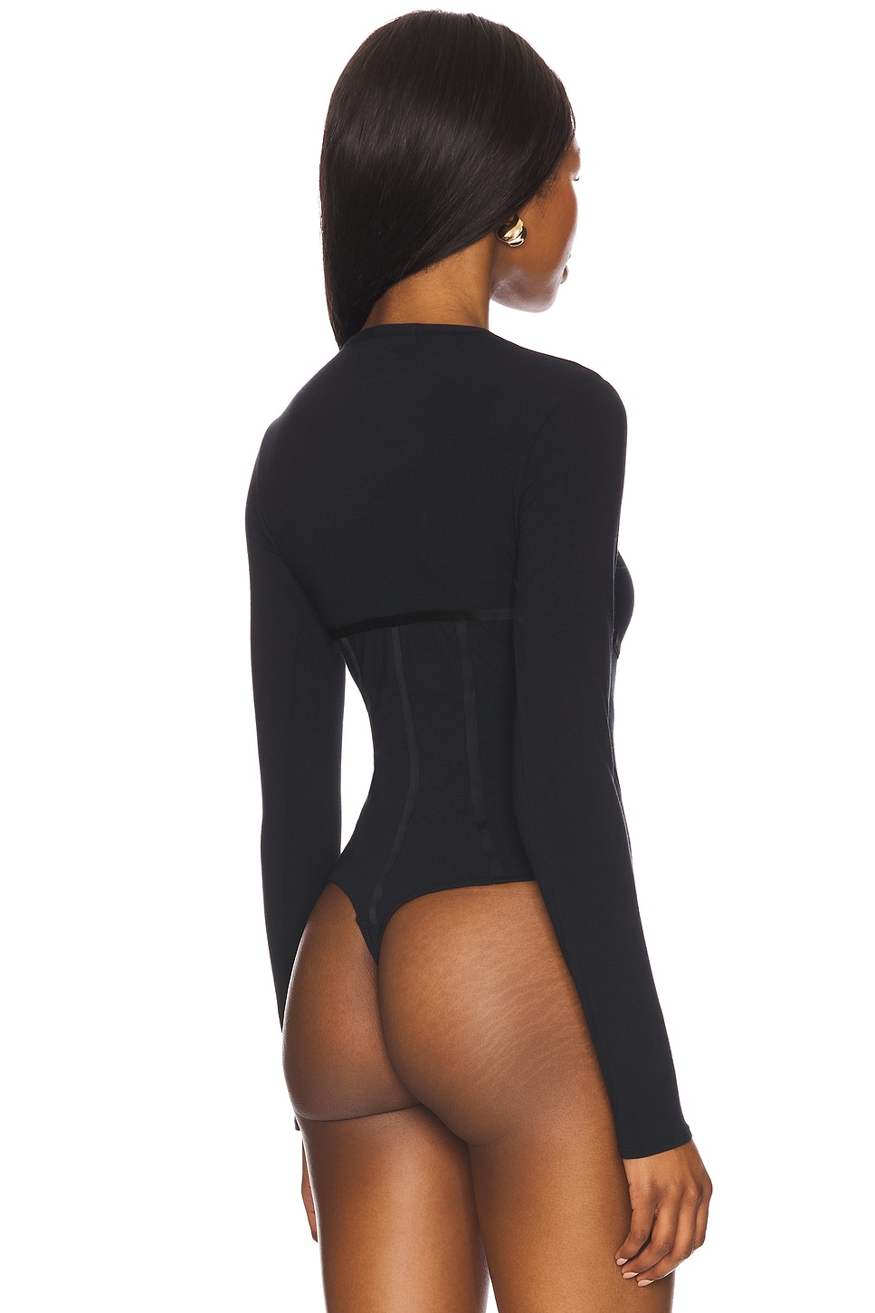 Fleur du Mal Organic Cotton Long Sleeve T-shirt Bodysuit thumbnail