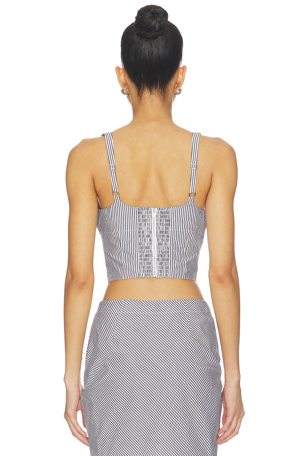 Fleur du Mal Poplin Bustier Top