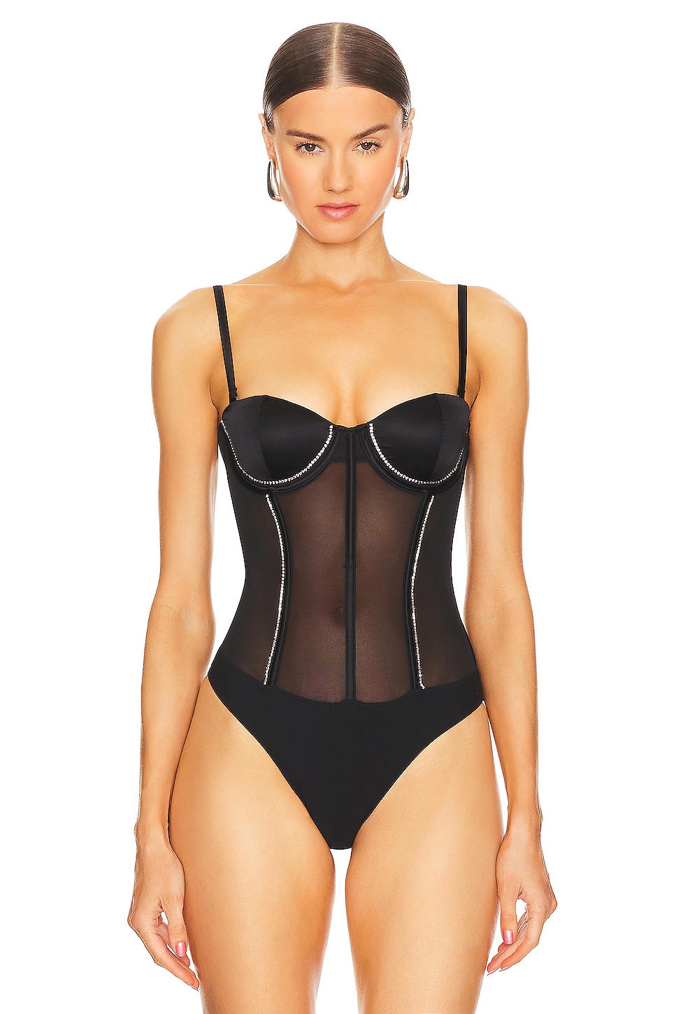 fleur du mal コルセット トップ 黒 Black Hamptons Bustier | Fleur du Mal