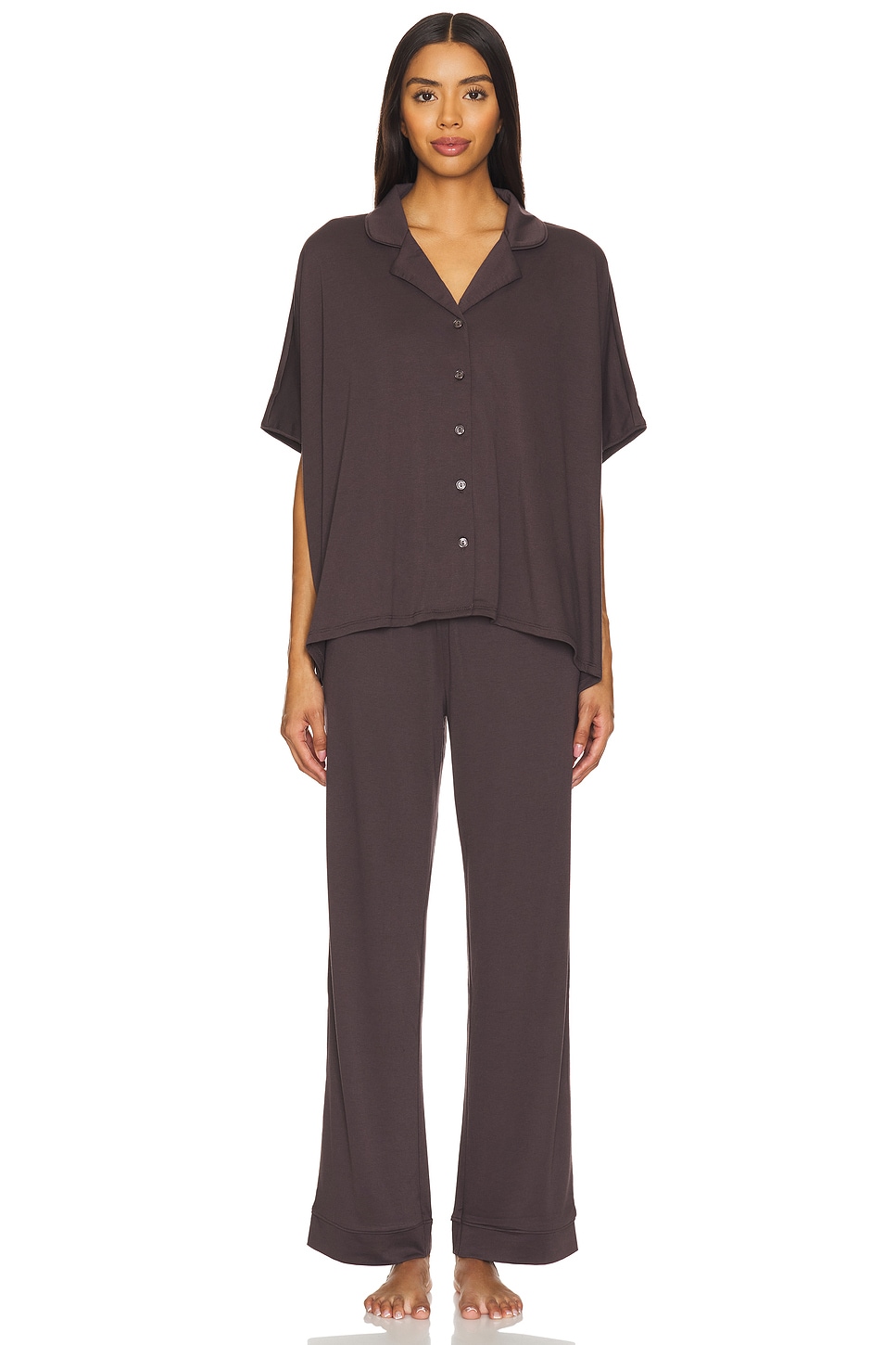 SOLID KNIT CAFTAN パジャマセット